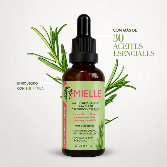 ACEITE FORTALECEDOR para cuero cabelludo con romero y menta